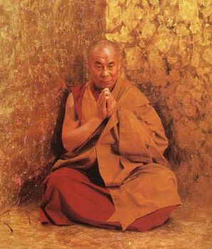 His Holiness the Dalai Lama in meditation